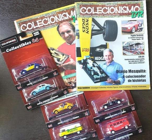 REVISTA COLECIONISMO BR SET VW FUSCA VW KOMBI CALIFORNIA TOYS